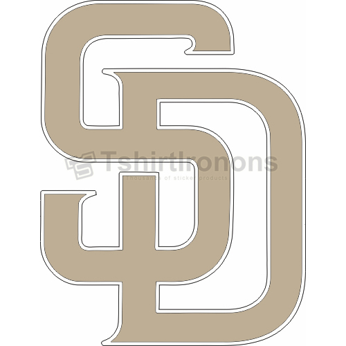 San Diego Padres T-shirts Iron On Transfers N1855 - Click Image to Close